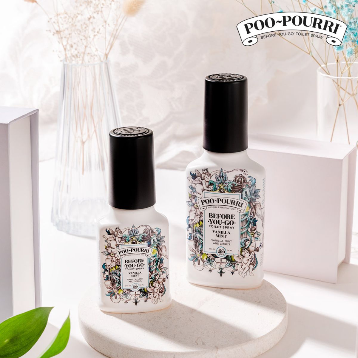 푸푸리(POOPOURRI) 토일렛 퍼퓸 휴대용59ml + 비치용118ml