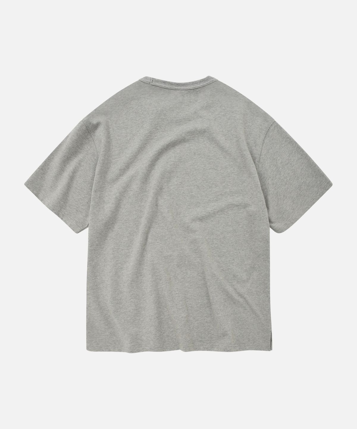 프리즘웍스(FRIZMWORKS) OG DOUBLE RIB OVERSIZED TEE _ MELANGE GRAY