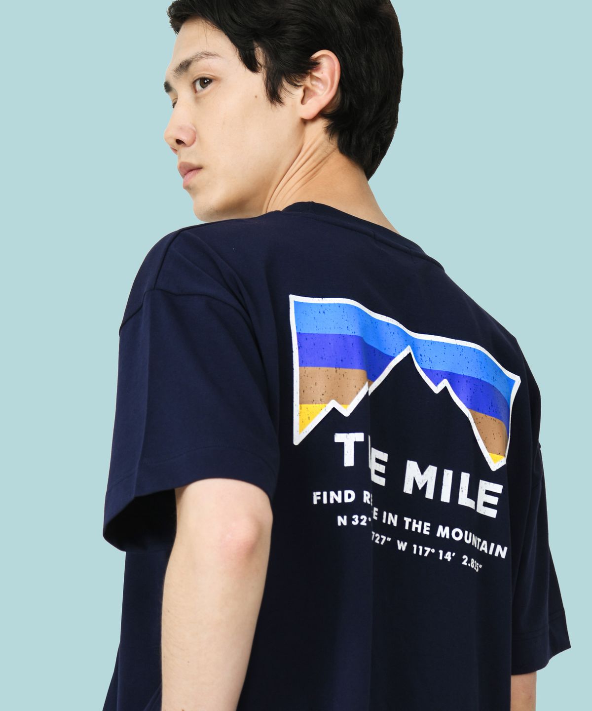 더마일(THEMILE) 파인 마운트 가먼츠 다운 크루넥 [네이비]