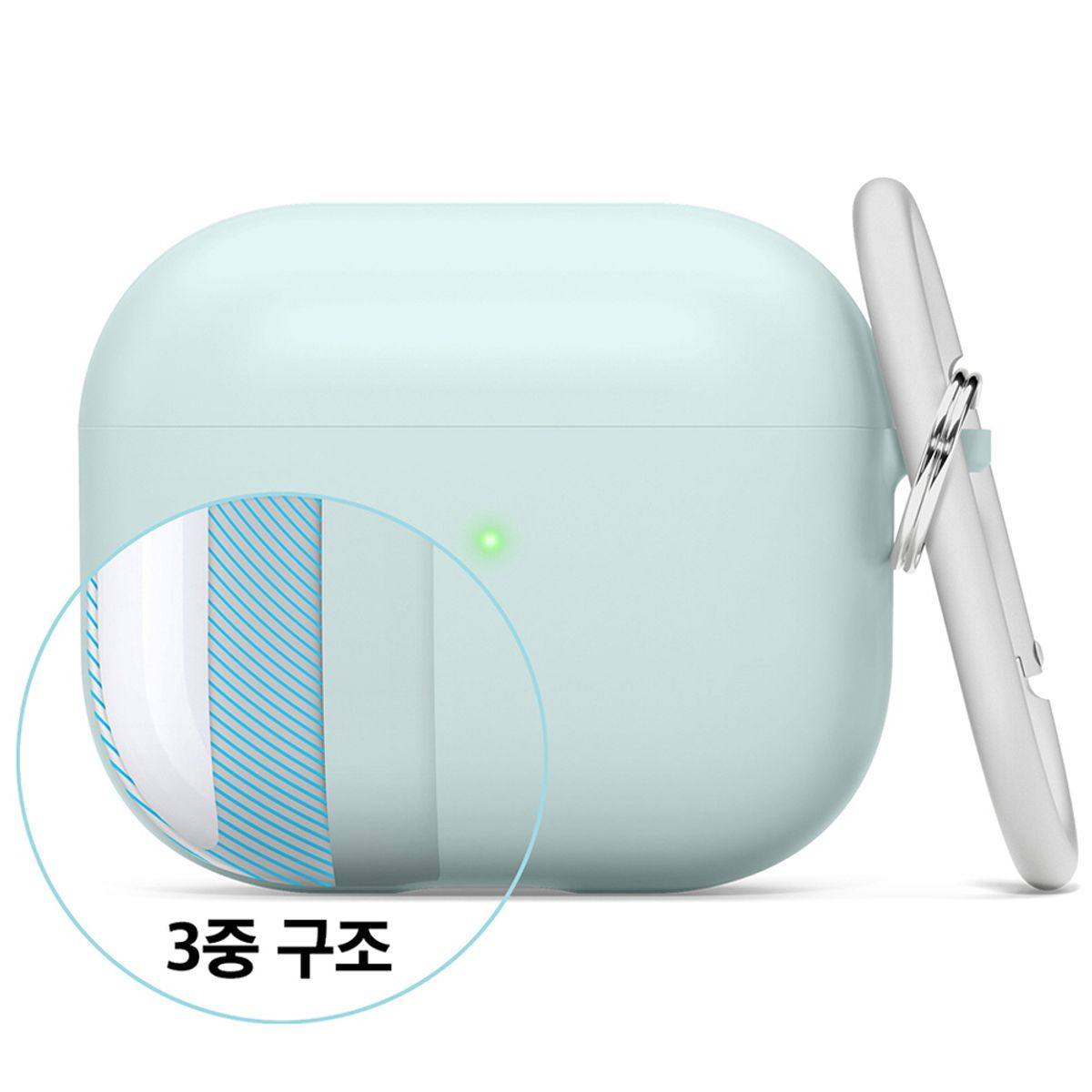 엘라고(ELAGO) 에어팟3세대 리퀴드 하이브리드 행 케이스