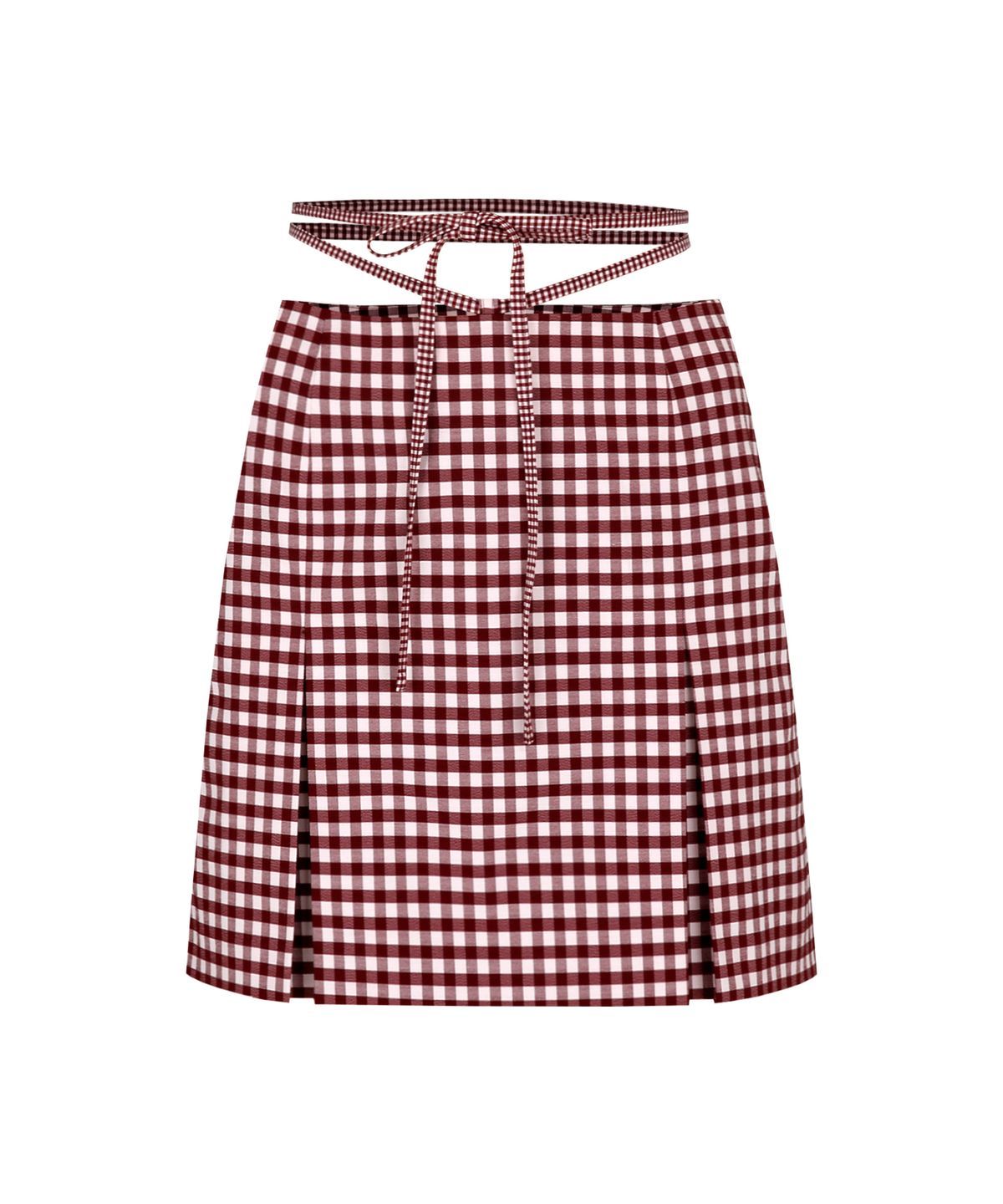 마가린핑거스(MARGARIN FINGERS) check self string skirt