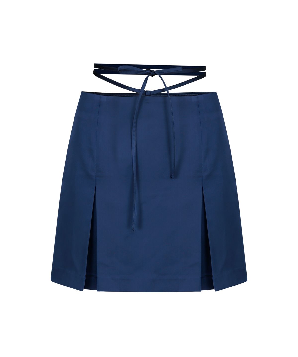 마가린핑거스(MARGARIN FINGERS) satin self string skirt