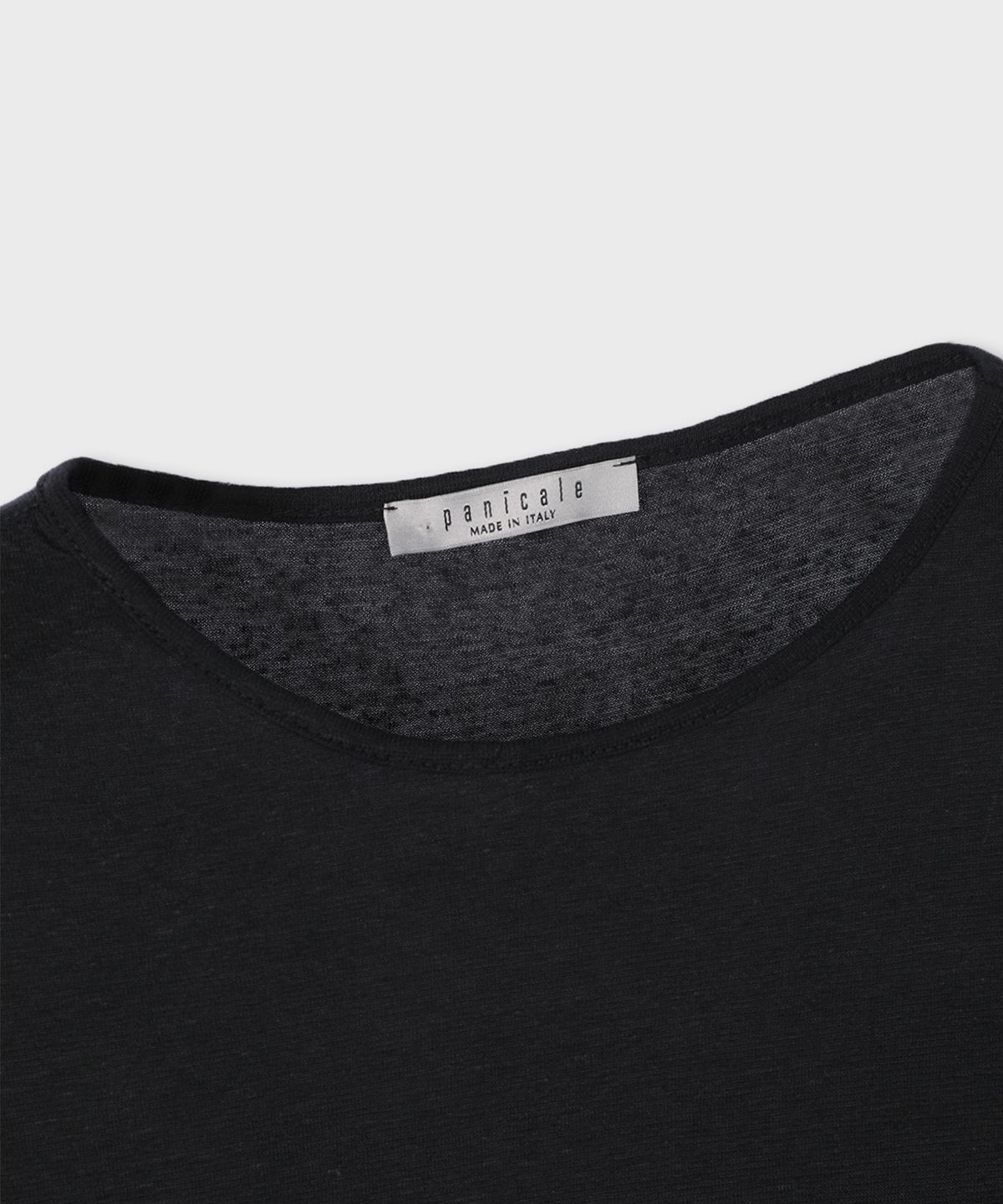 빠니깔레(PANICALE) 리넨 블렌드 라운드넥 반팔 티셔츠 4 COLOR