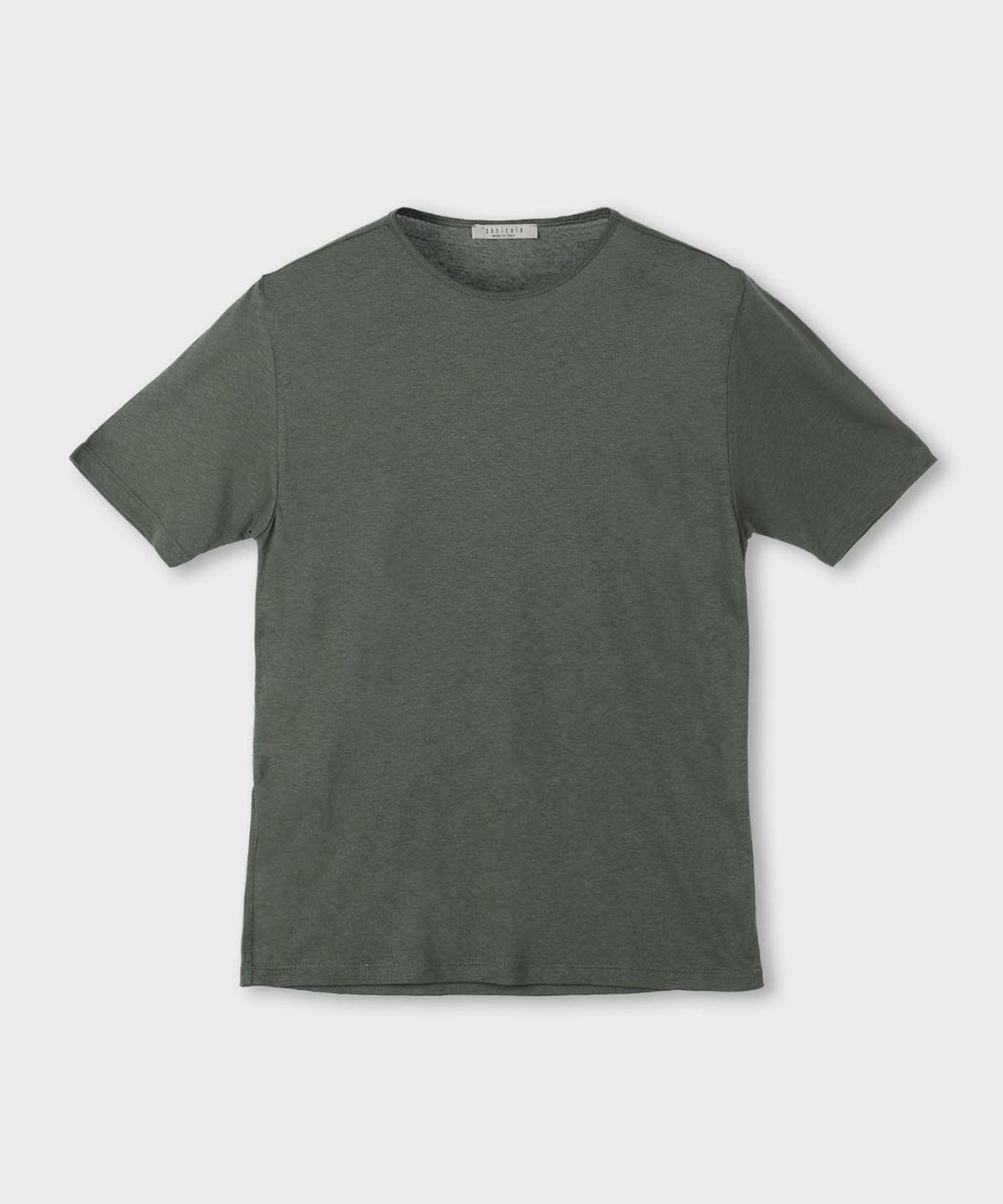 빠니깔레(PANICALE) 리넨 블렌드 라운드넥 반팔 티셔츠 4 COLOR