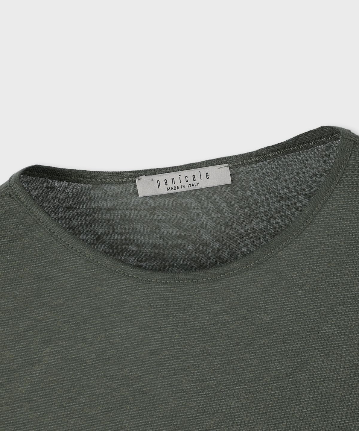 빠니깔레(PANICALE) 리넨 블렌드 라운드넥 반팔 티셔츠 4 COLOR