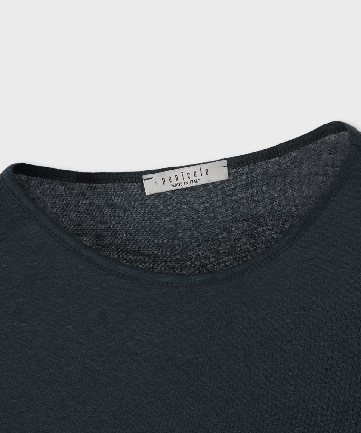 빠니깔레(PANICALE) 리넨 블렌드 라운드넥 반팔 티셔츠 4 COLOR