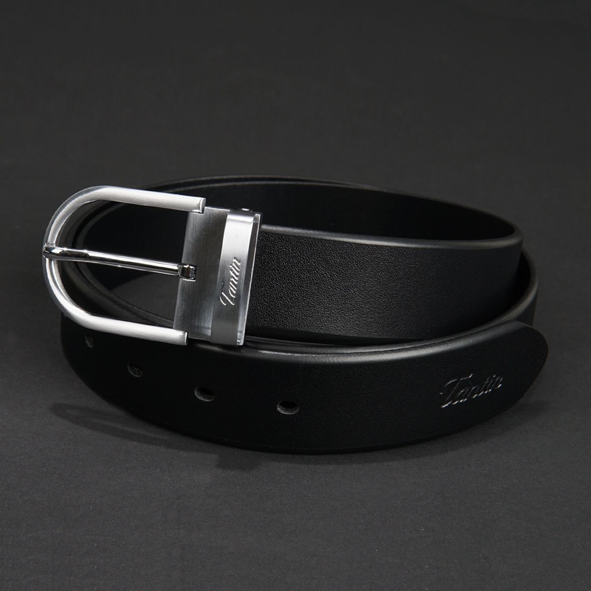 탄틴(TANTIN) 남자 정장 스텐레스 수동벨트 소가죽 T8703SV