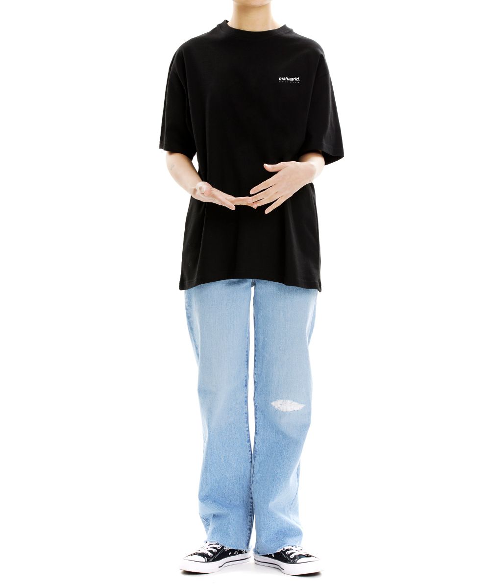 【mahagrid】23SS★ OVERLAP TEE AFTERIMAGE TEE[KHAKI] - MAHAGRID