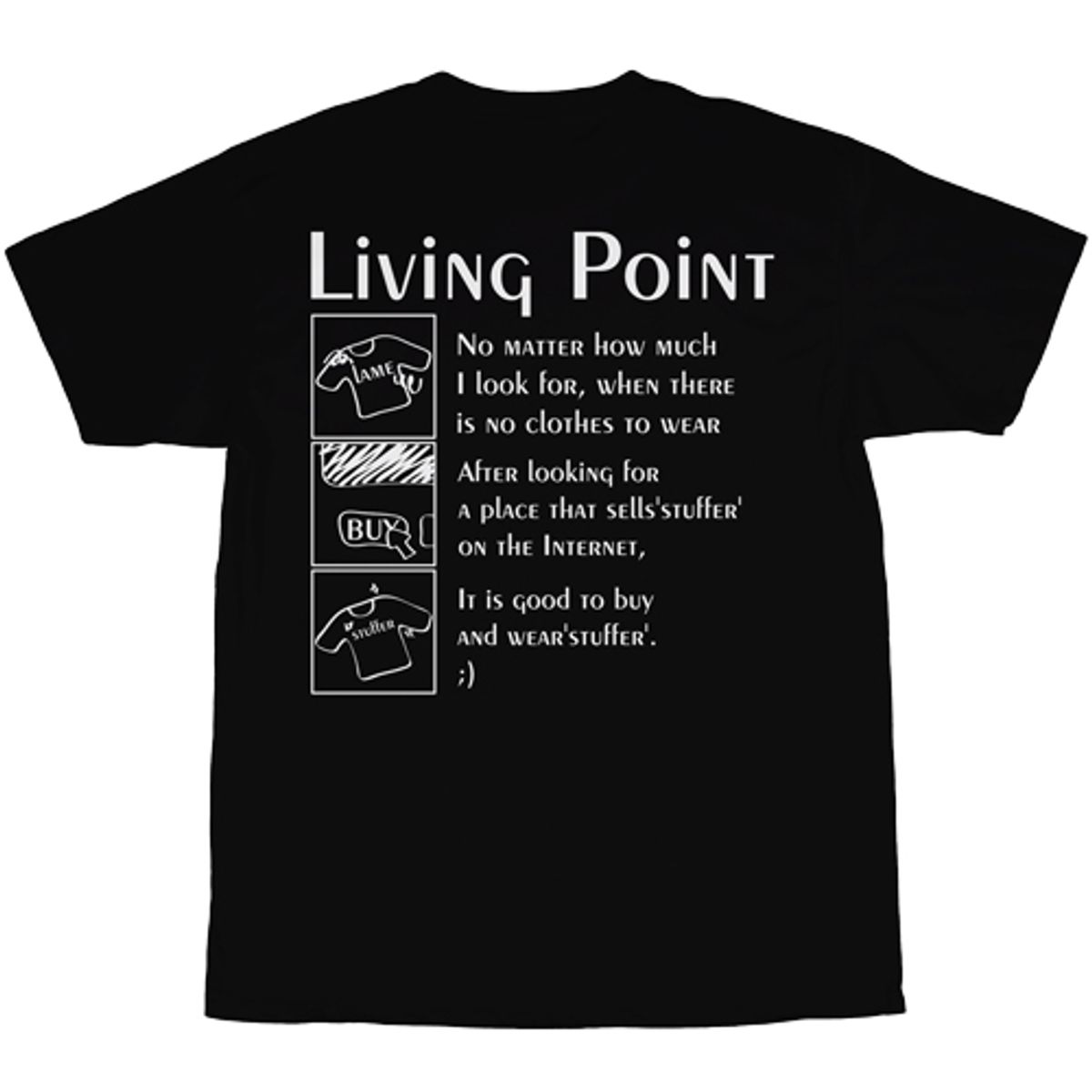 스터퍼(STUFFER) Living point T-shirts