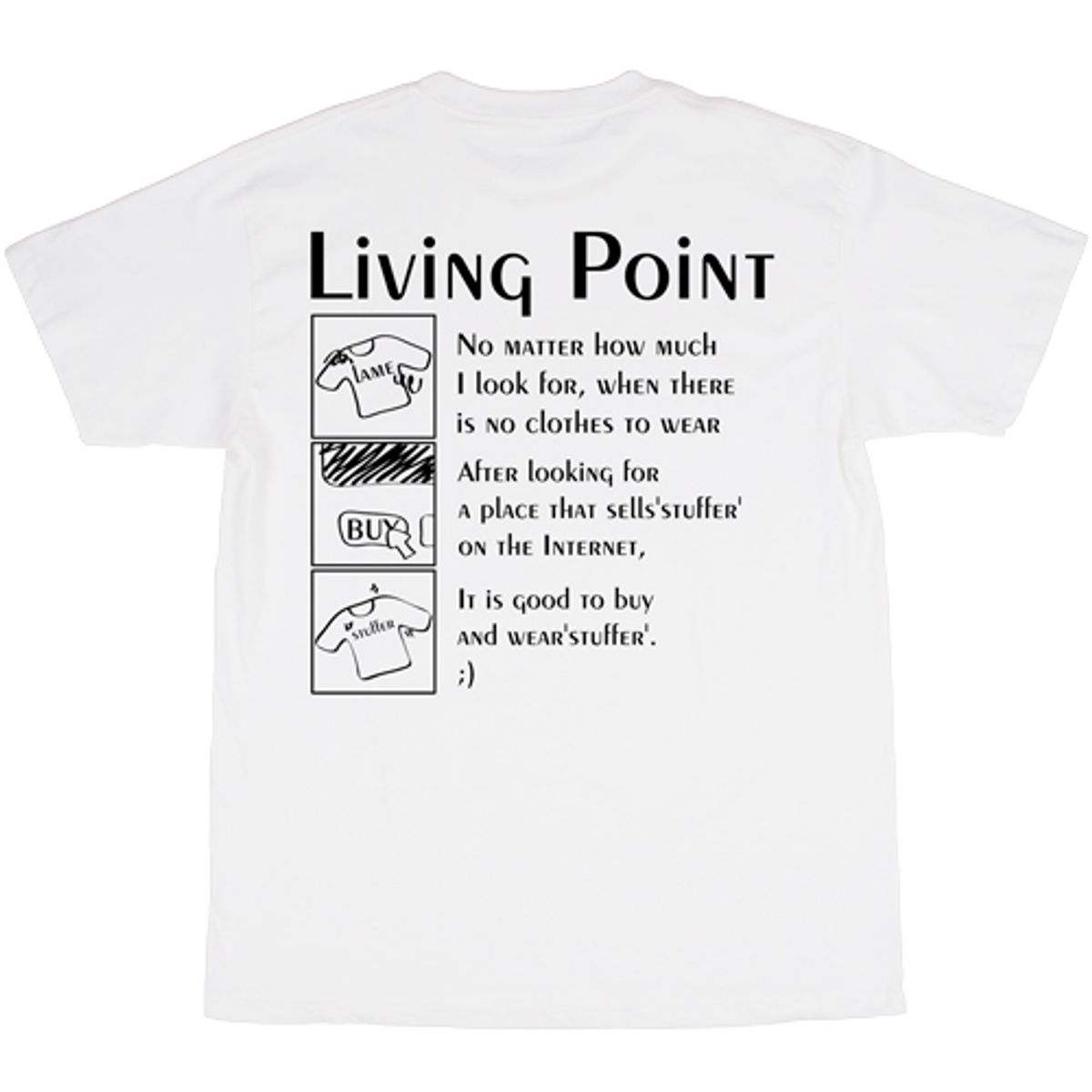 스터퍼(STUFFER) Living point T-shirts