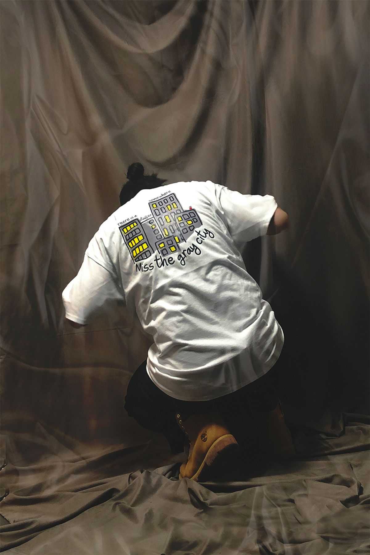 스터퍼(STUFFER) 회색도시 그리워하기 T-shirts
