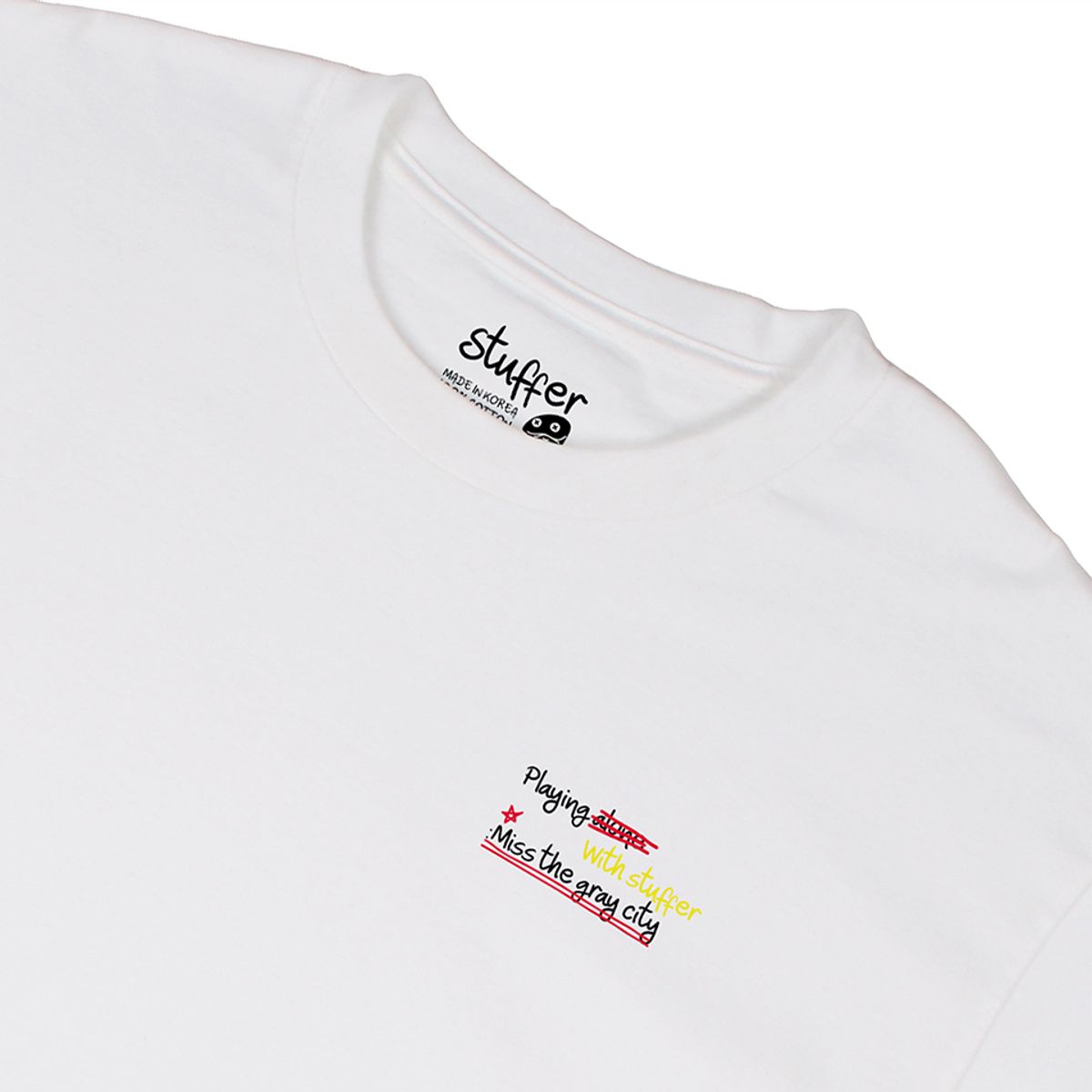 스터퍼(STUFFER) 회색도시 그리워하기 T-shirts