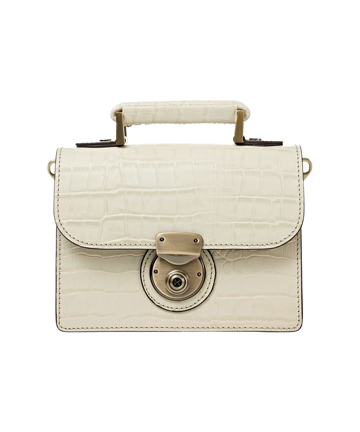 브로그앤머로우(BROGUE AND MORROW) CROCO NEMO Bag (Vanilla)