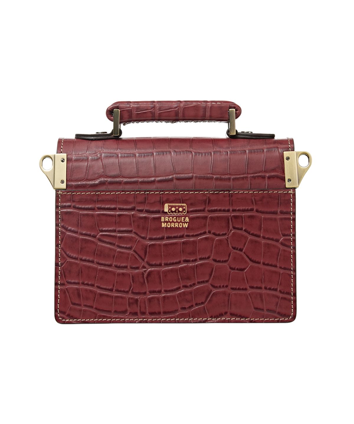 브로그앤머로우(BROGUE AND MORROW) CROCO NEMO Bag (Wine)