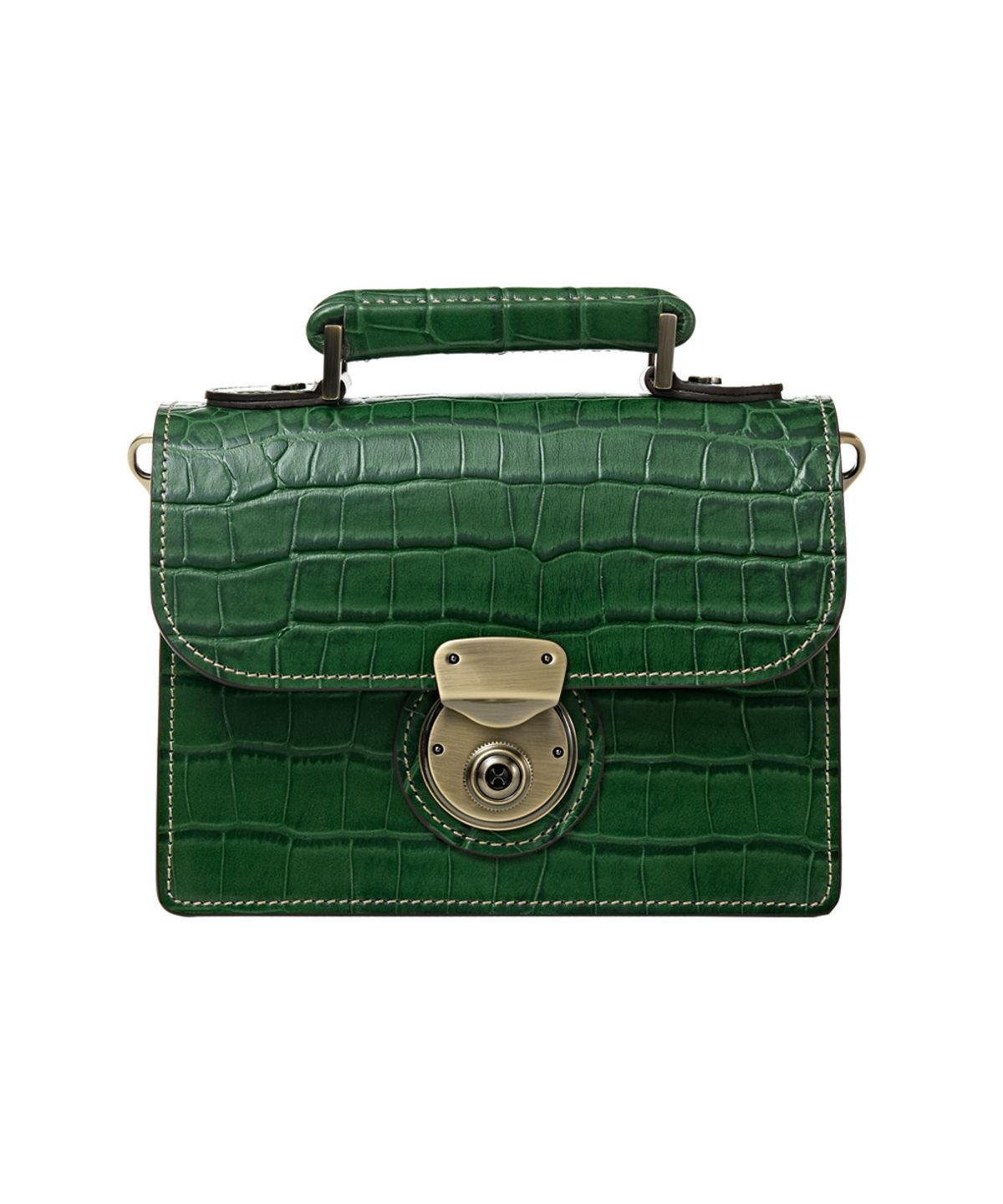 브로그앤머로우(BROGUE AND MORROW) CROCO NEMO Bag (Olive)