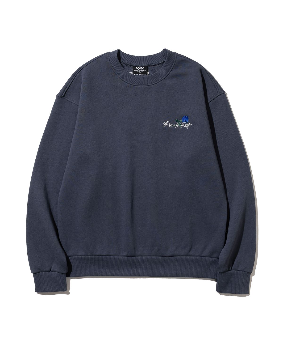 프라이빗라이엇(PRIVATE RIOT) Romantic Blue Sweatshirt (Bluegray)