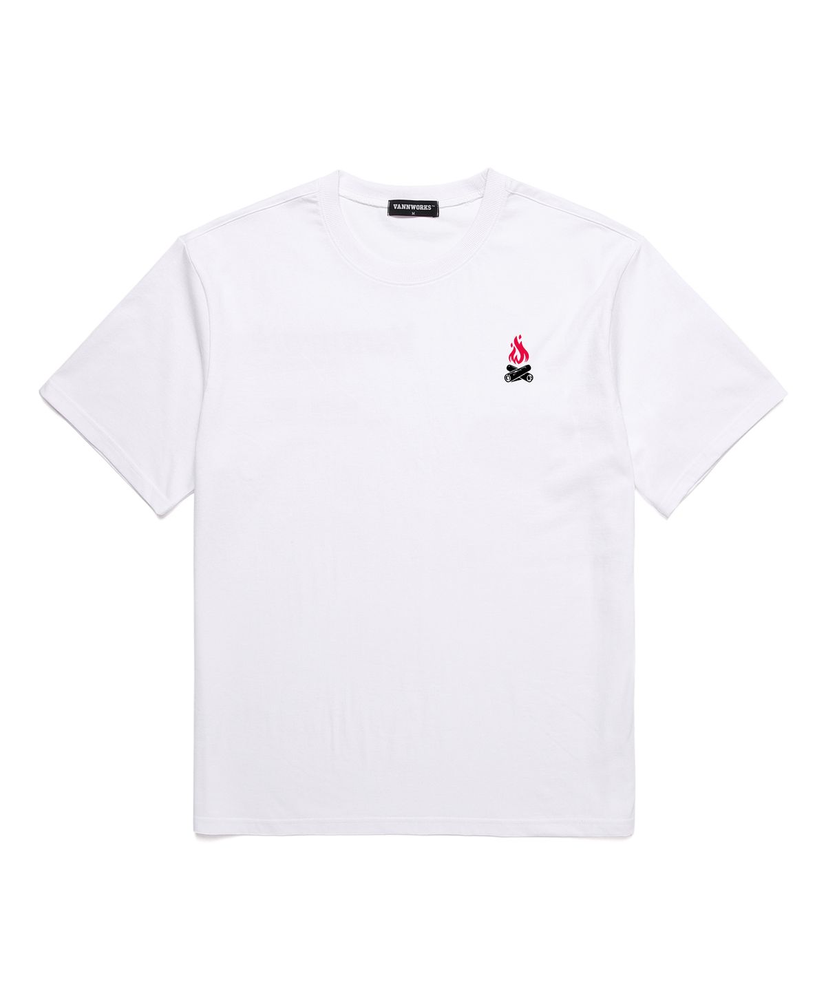 밴웍스(VANNWORKS) I just need to go camping 오버핏 반팔 티셔츠 (VNCTS240) 화이트