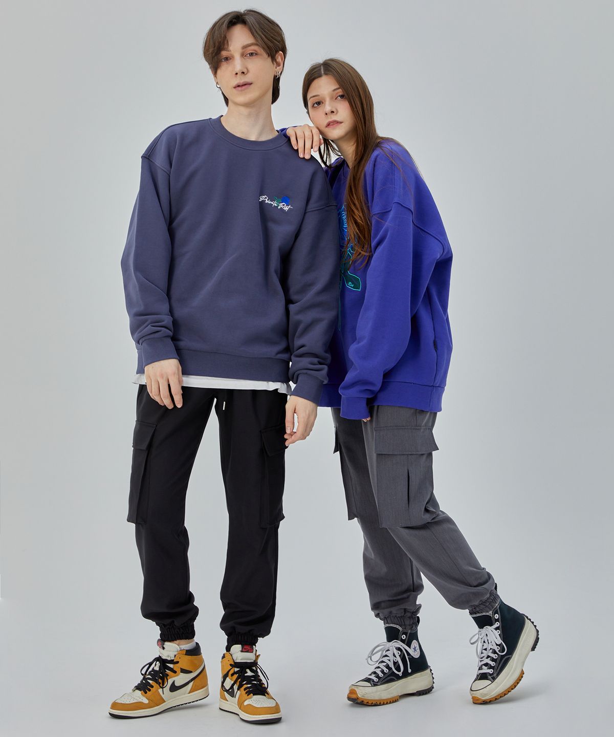 프라이빗라이엇(PRIVATE RIOT) Riot One-tuck Jogger Pants (Sandgray)