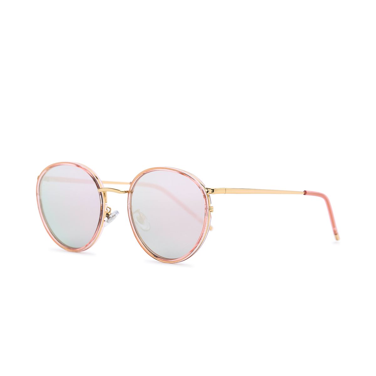 알로아이웨어(ALO EYEWEAR) [ALO] AL4902A 1514G 핑크 블라썸 라운드 솔텍스 미러선글라스