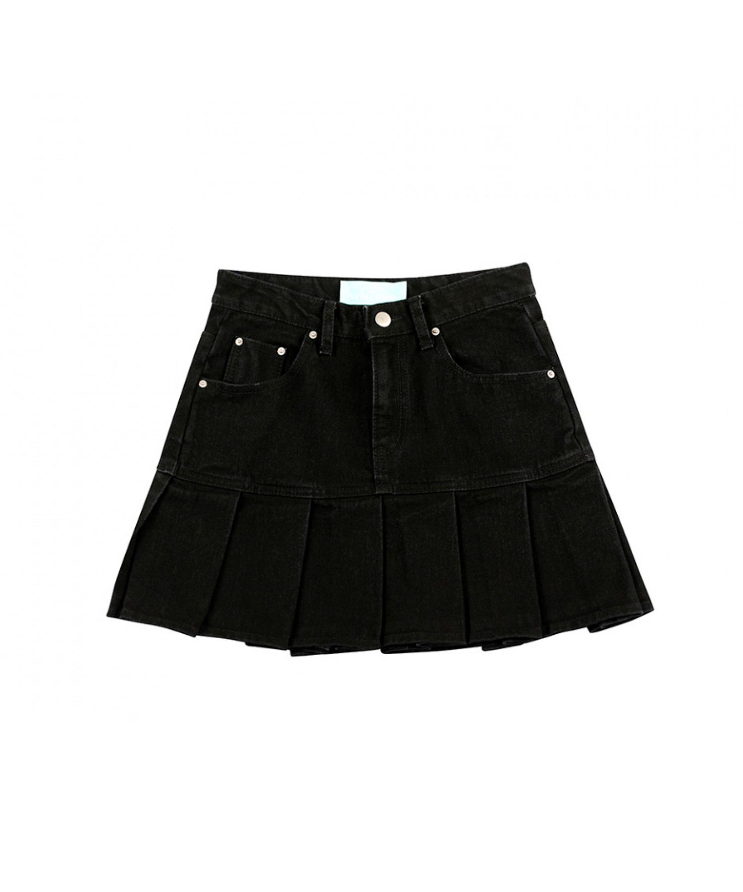 [AVANDRESS] PLEATS DENIM Skirt 全3色 MUSINSA | AVANDRESS PLEATS DENIM SKIRT BLACK
