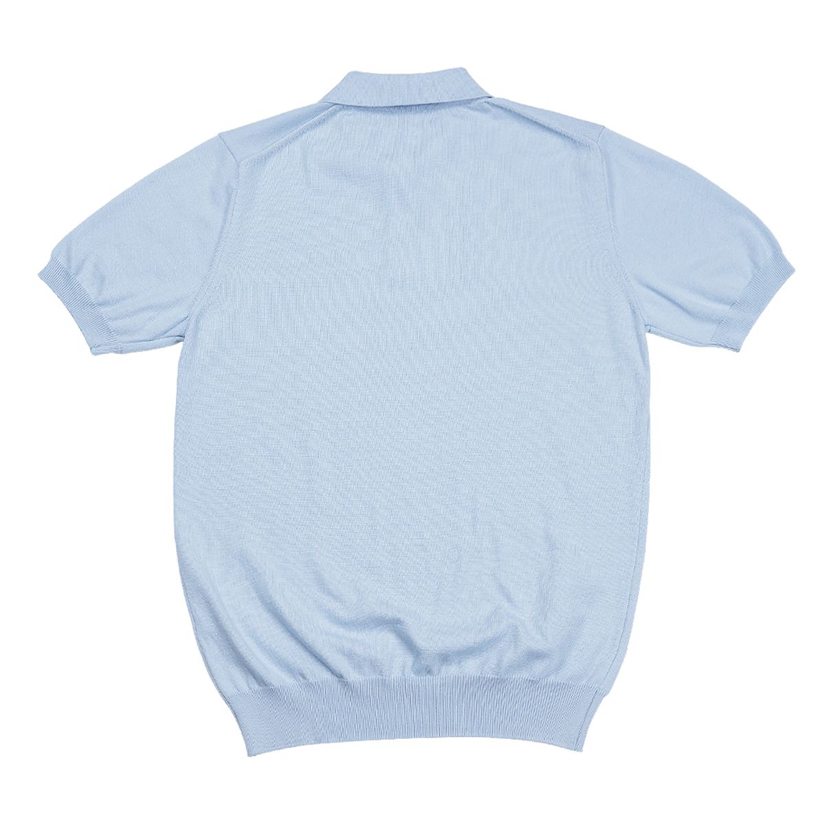 솔티(SORTIE) 14gg Silk Cotton Half Polo Knit (Sky blue)