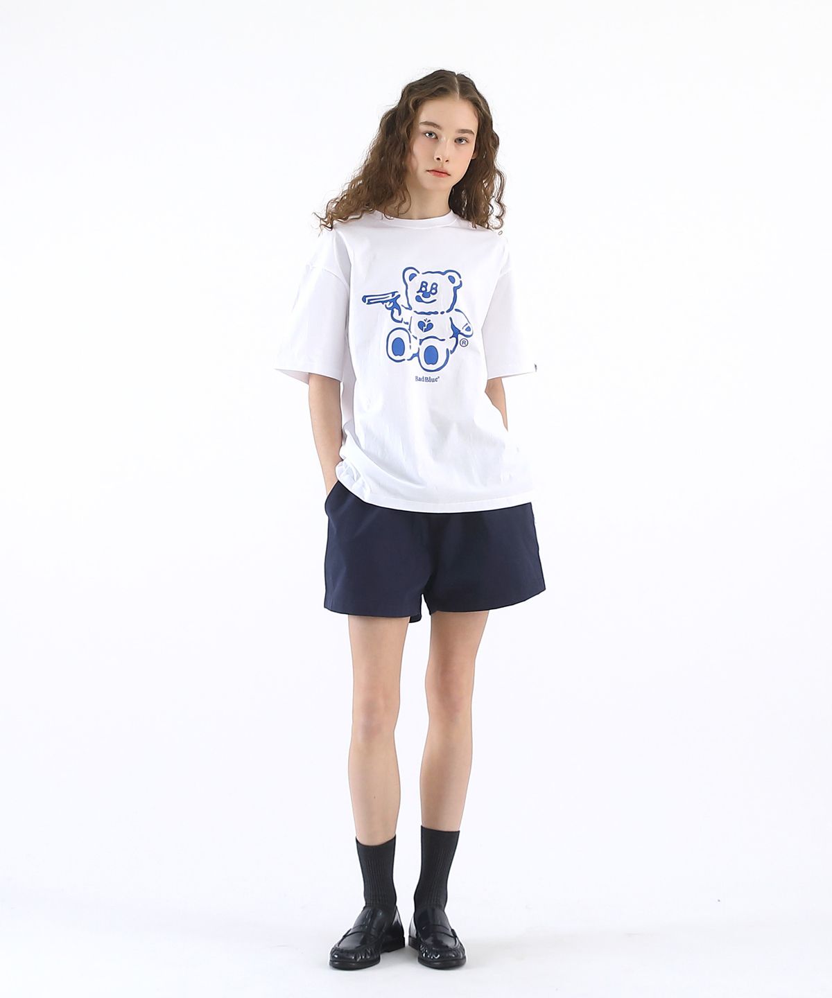 배드블루(BADBLUE) BadBear Tee White