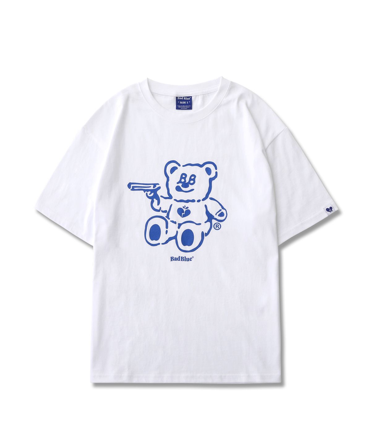 배드블루(BADBLUE) BadBear Tee White