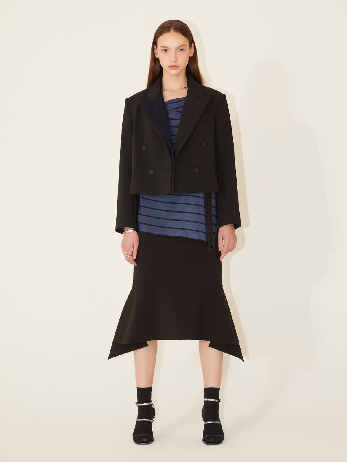 르이엘(LE YIEL) Flare Skirt_Black 플레어 스커트_블랙
