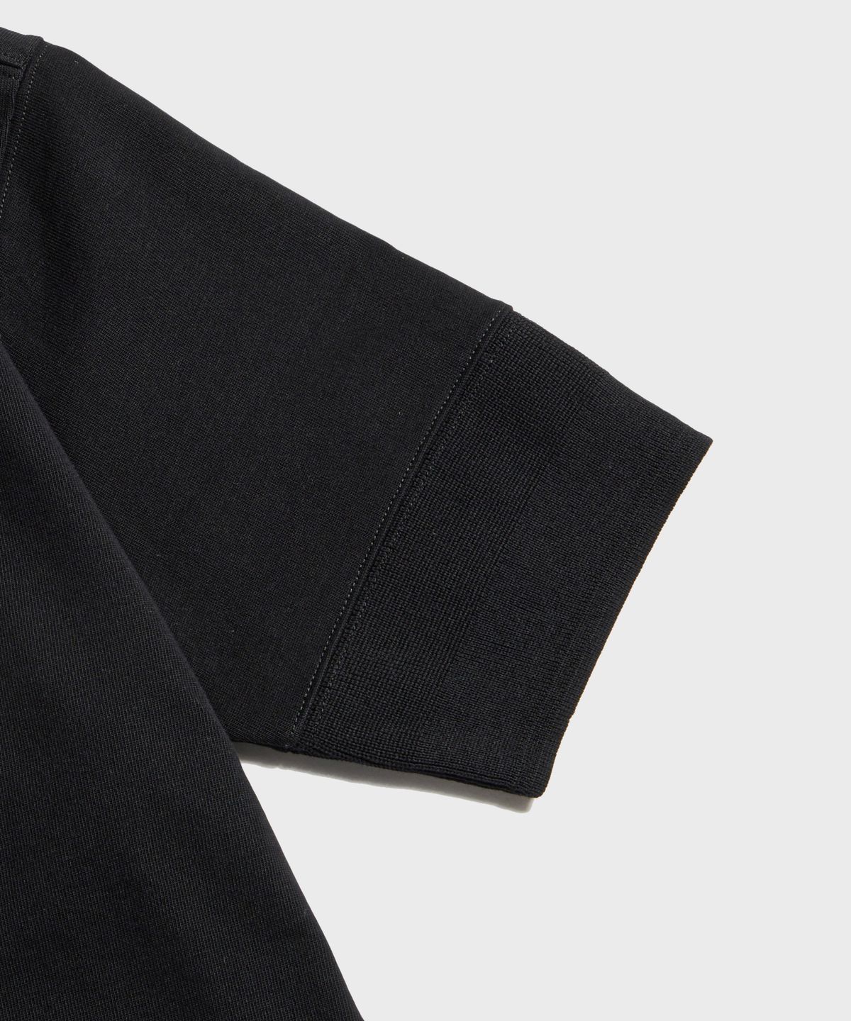 브론슨(BRONSON) Vintage Short Sleeve Henley Tee Black