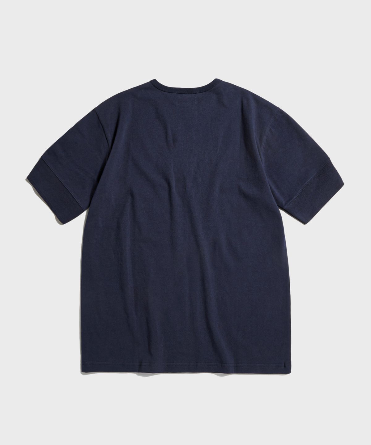 브론슨(BRONSON) Vintage Short Sleeve Henley Tee Navy