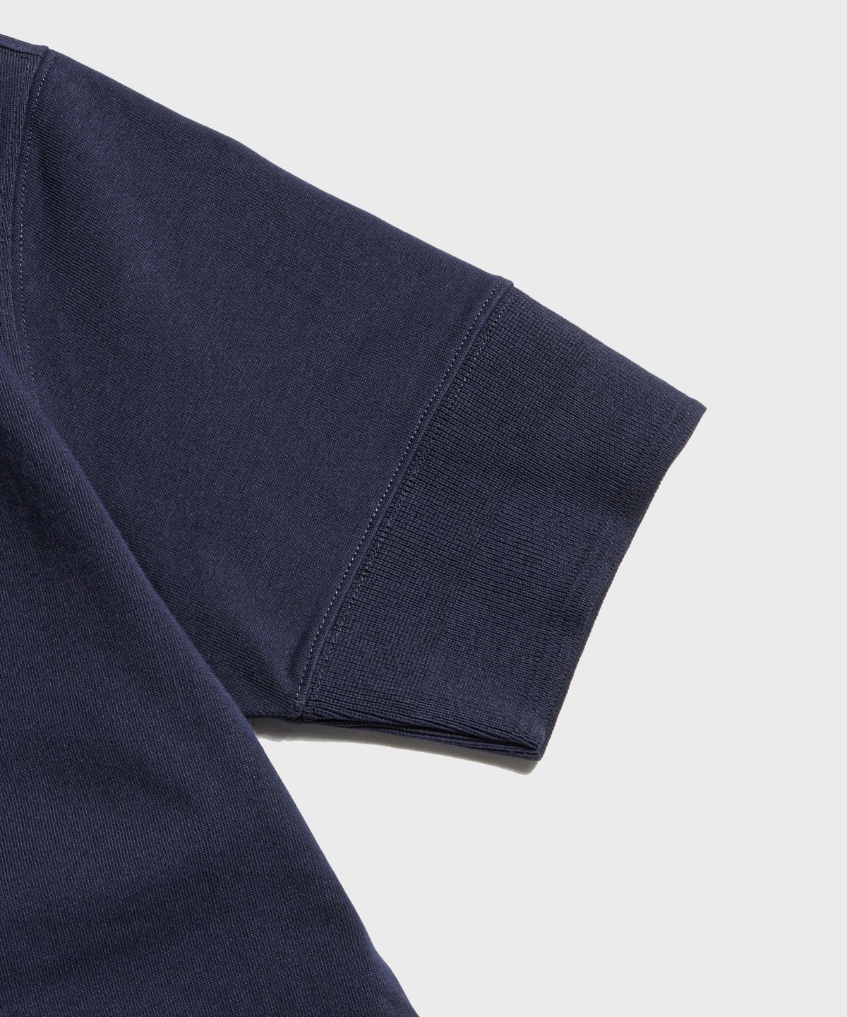 브론슨(BRONSON) Vintage Short Sleeve Henley Tee Navy