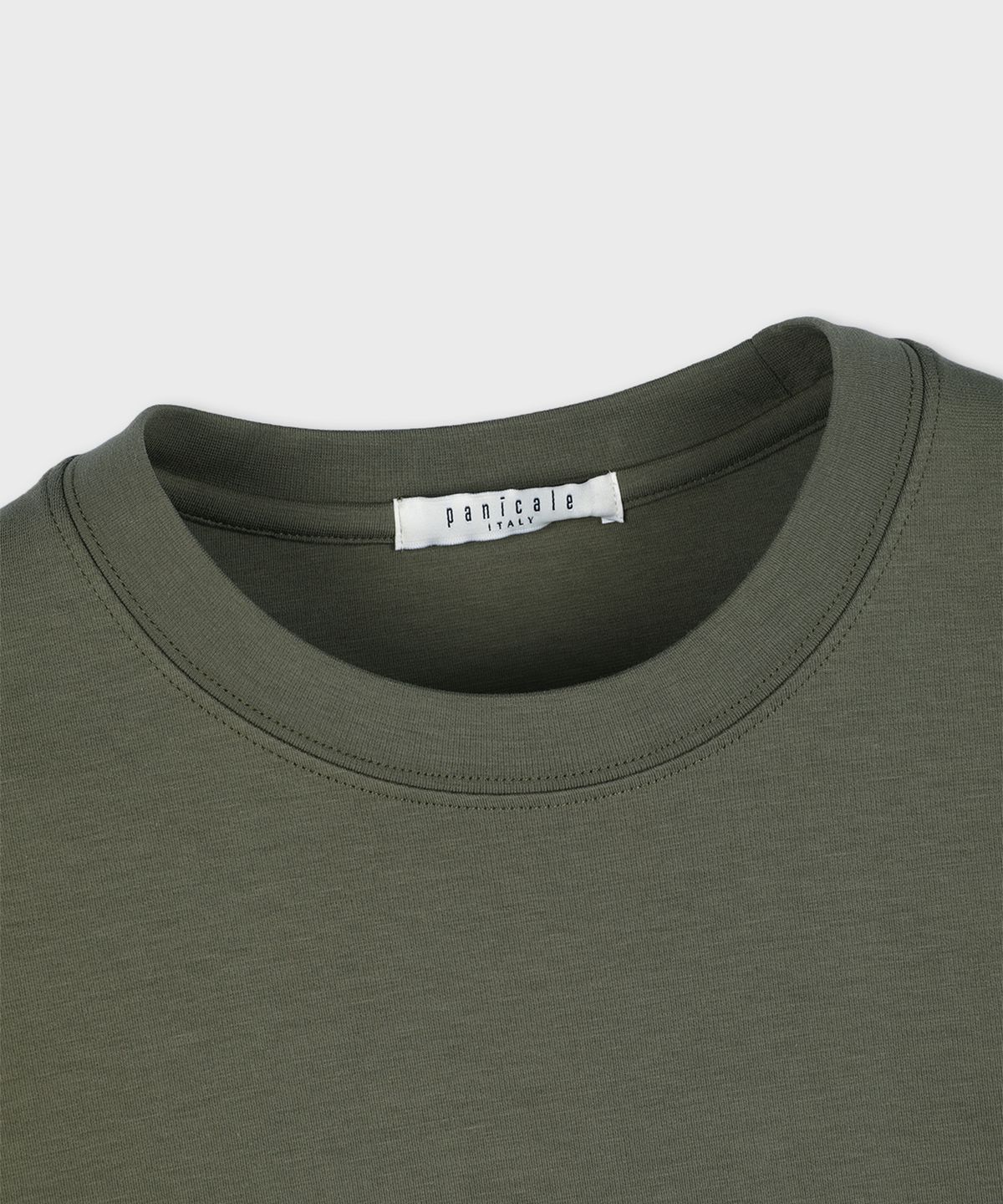 빠니깔레(PANICALE) 오버숄더 크루넥 코튼 티셔츠 3 COLOR