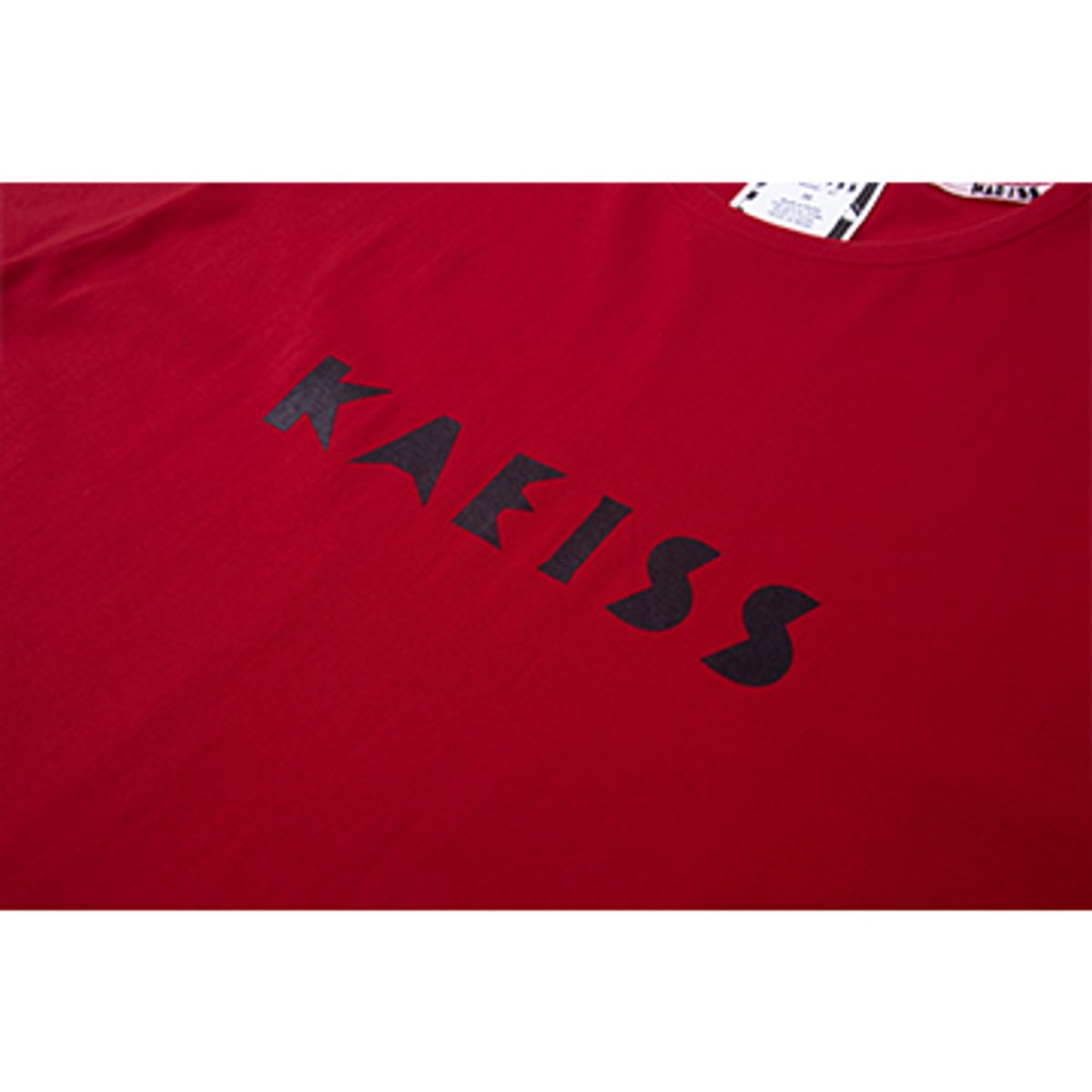 케이아스(KAEISS) 베이직 로고 티셔츠 레드