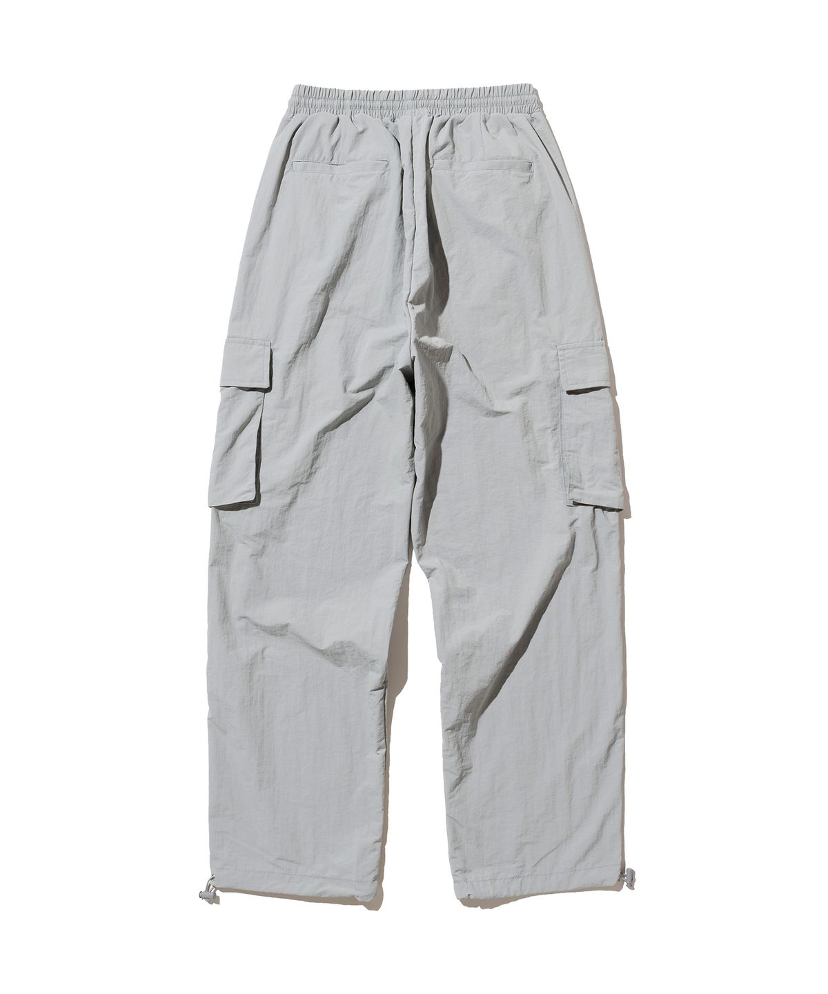 낫포너드(NOT4NERD) Nylon Cargo Wide Pants - Light Grey