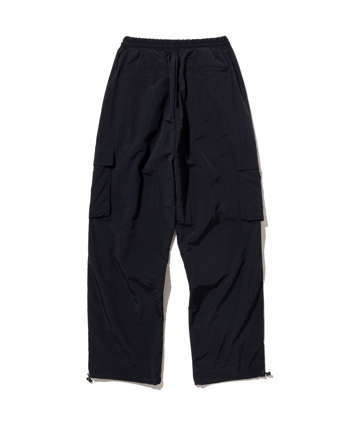 낫포너드(NOT4NERD) Nylon Cargo Wide Pants - Black