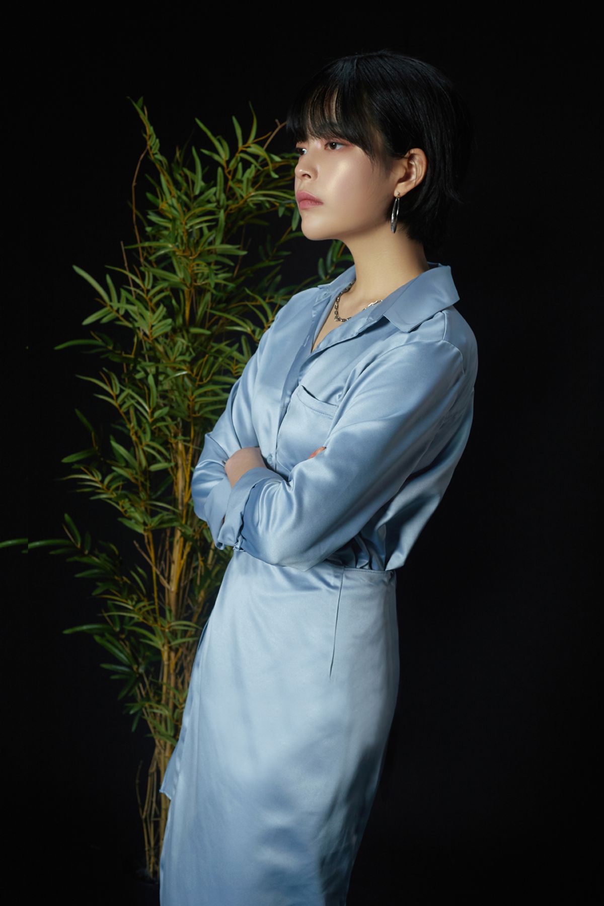 미미몽드(MIMI MONDE) 폰드 21 셔츠_블루