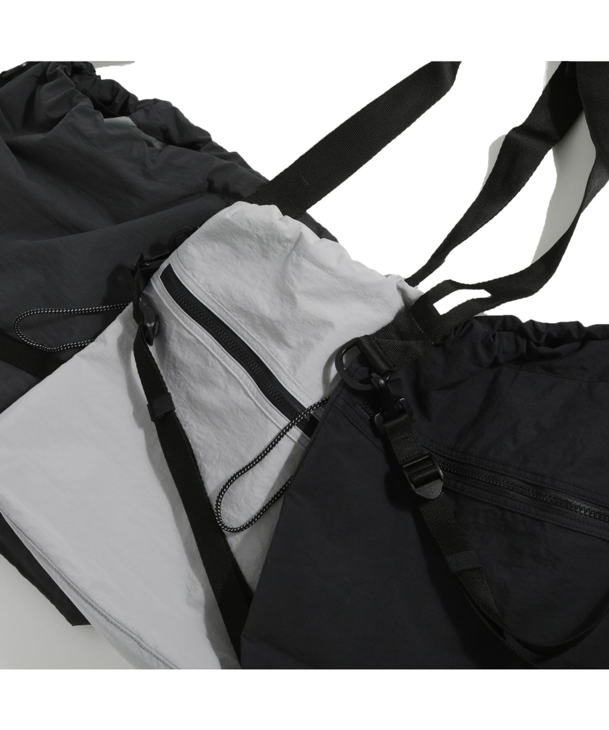 에스피오나지(ESPIONAGE) String Cross Bag (L) Charcoal