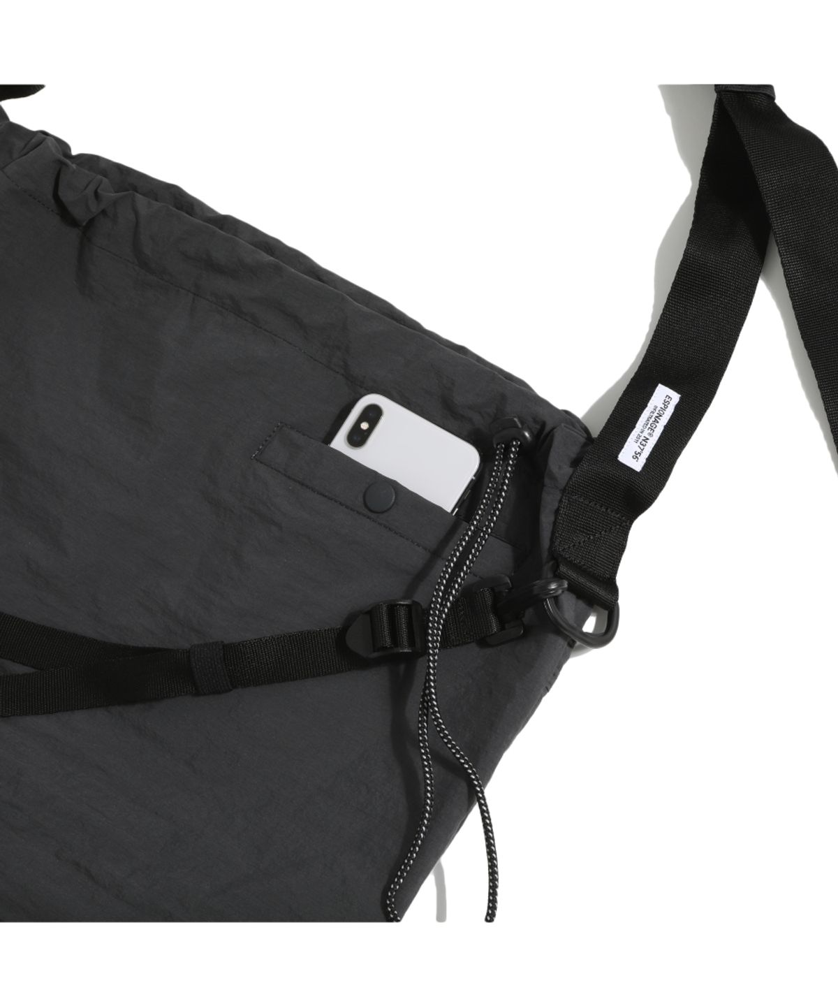 에스피오나지(ESPIONAGE) String Cross Bag (L) Charcoal