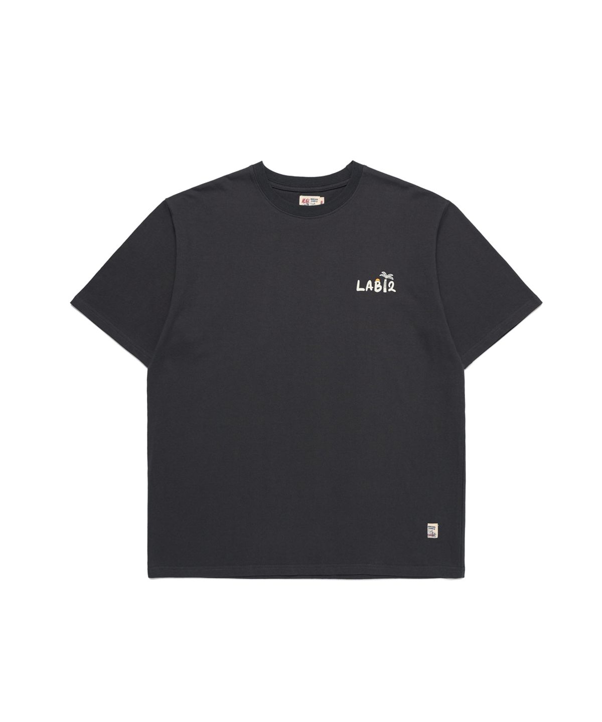 엠니(M.Nii) M.Nii x LAB12 Retro Logo T-Shirts / Charcoal