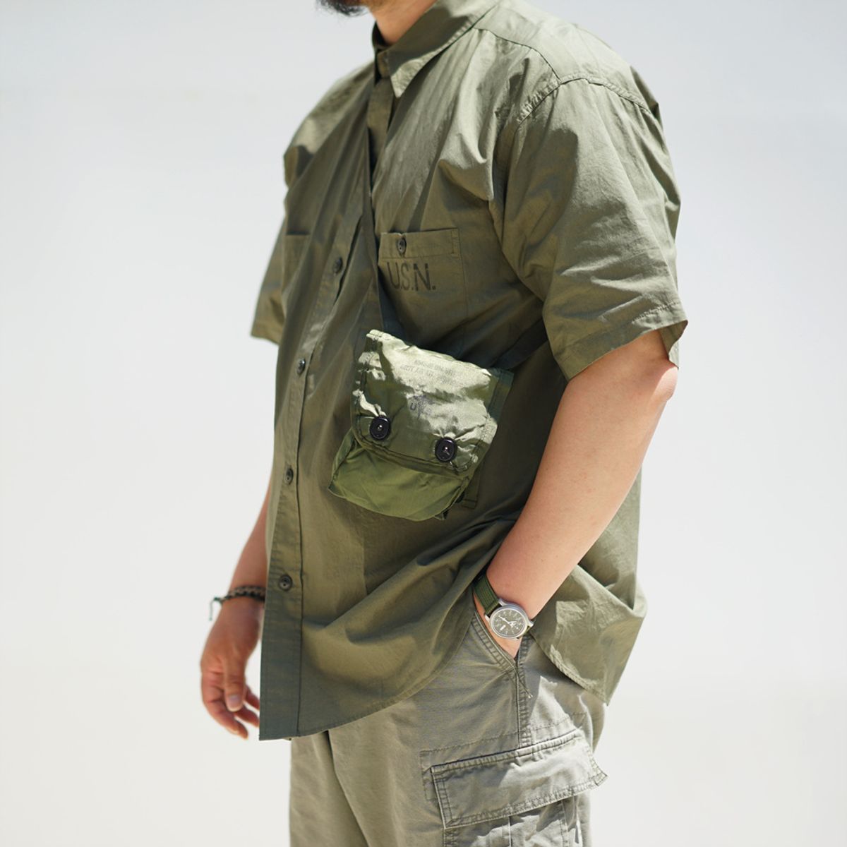 와이엠씨엘케이와이(YMCL KY) Deadstock US First Aid Kit Shoulder Pouch