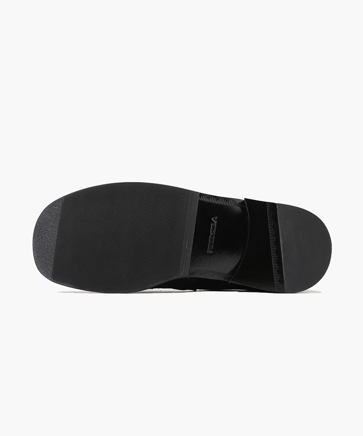 피렌체 아뜨리에(FIRENZE ATELIER) 커브라인 스퀘어토 스웨이드 페니로퍼 4060-QS [BLACK]