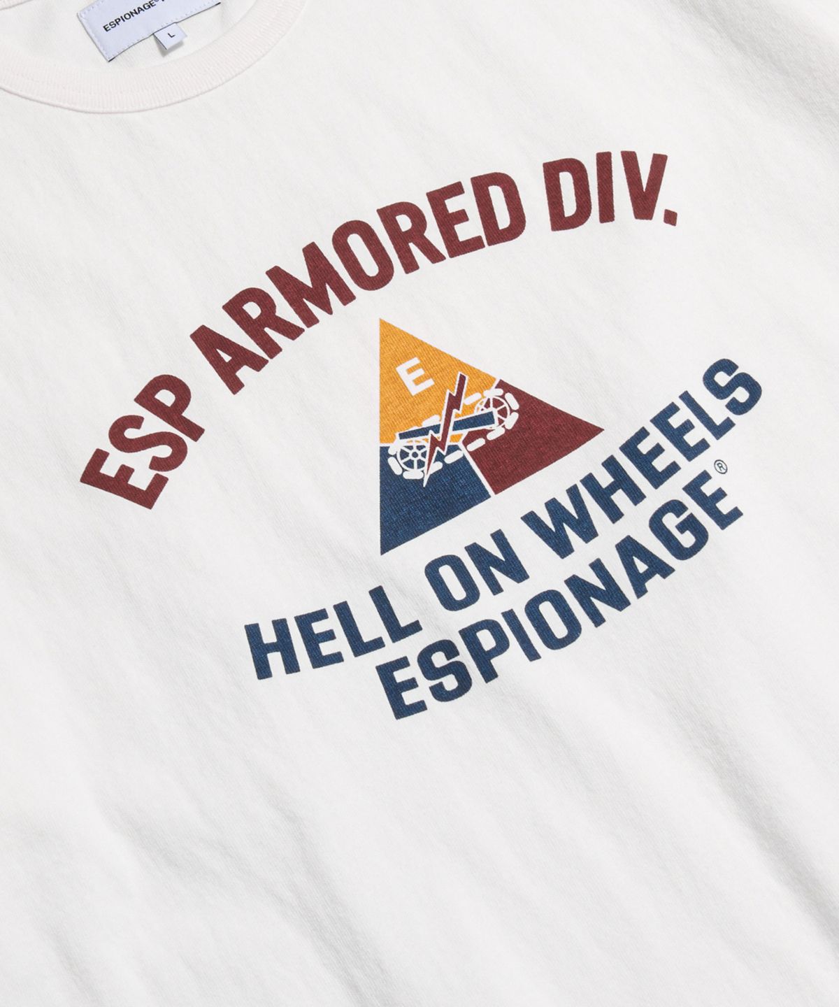 에스피오나지(ESPIONAGE) Armored Div Heavyweight Tee Off White