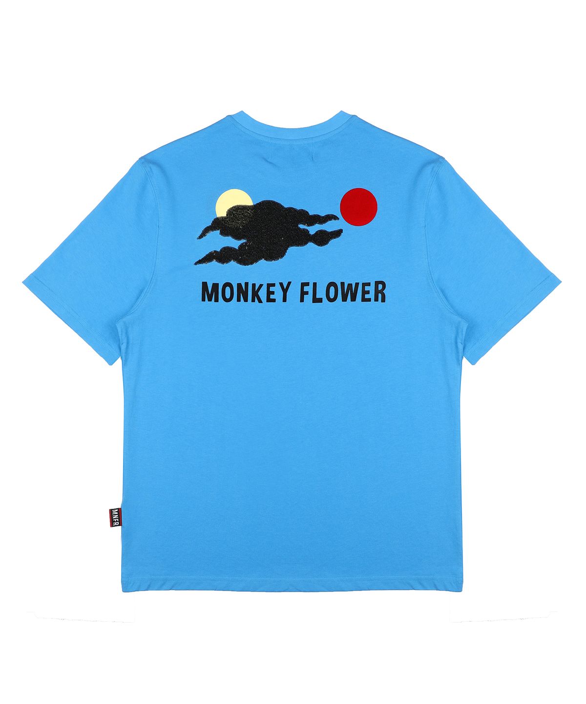 몽키플라워(Monkey Flower) 공용 몽키페이스 아트드로잉 반팔티셔츠/MM1WTS08U WHITE