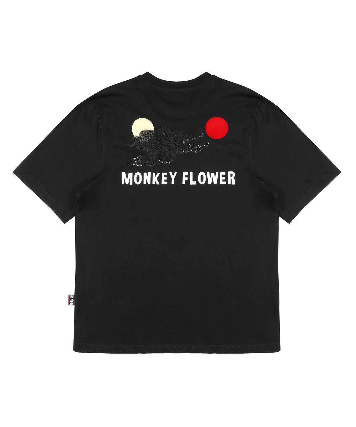 몽키플라워(Monkey Flower) 공용 몽키페이스 아트드로잉 반팔티셔츠/MM1WTS08U WHITE