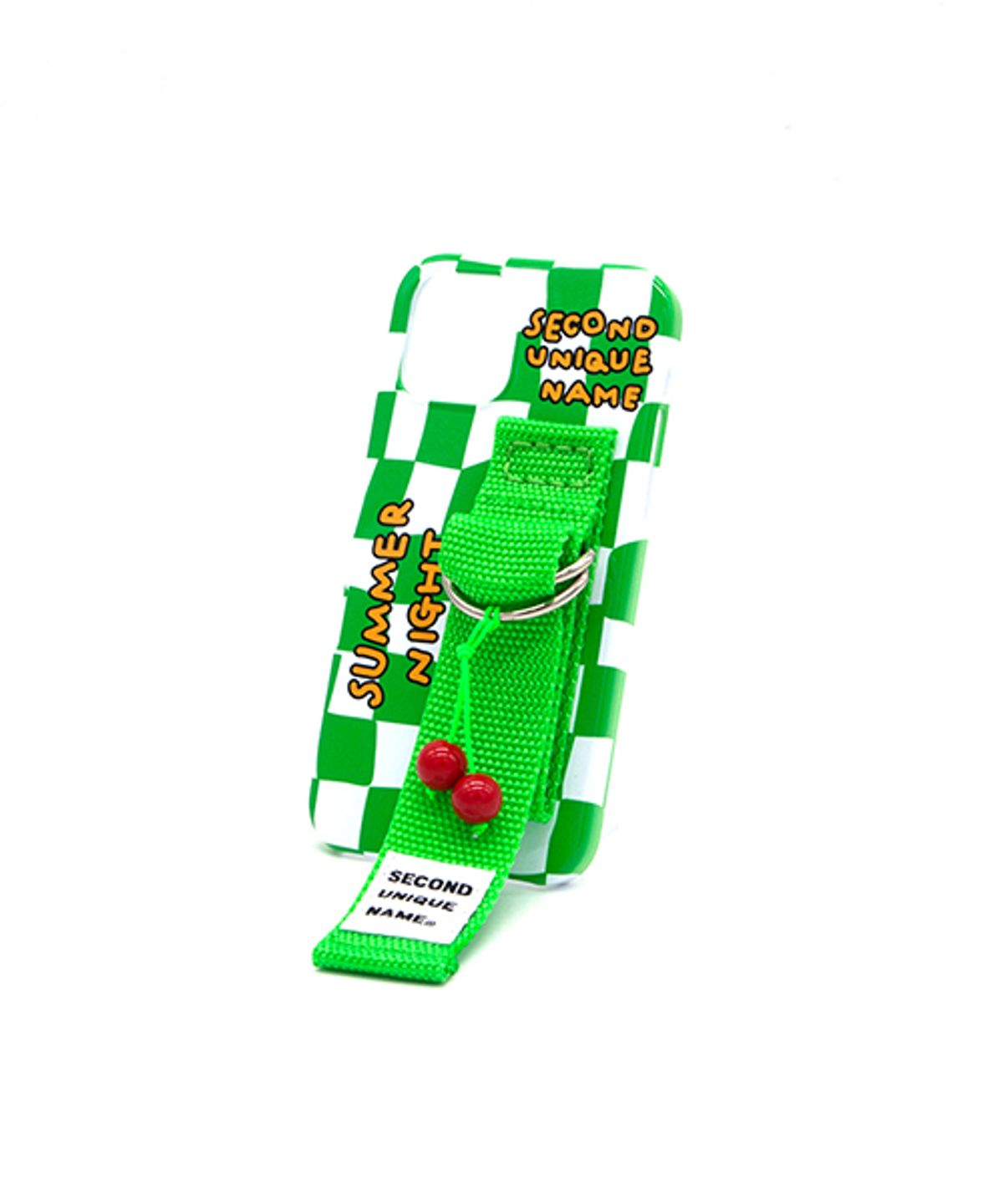 세컨드유니크네임(SECOND UNIQUE NAME) SUN CASE CHECKER BOARD GREEN