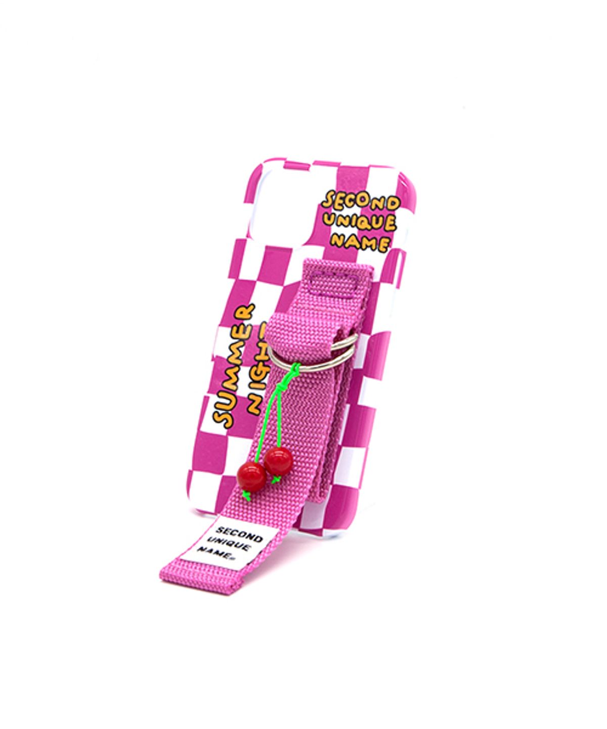 세컨드유니크네임(SECOND UNIQUE NAME) SUN CASE CHECKER BOARD PINK