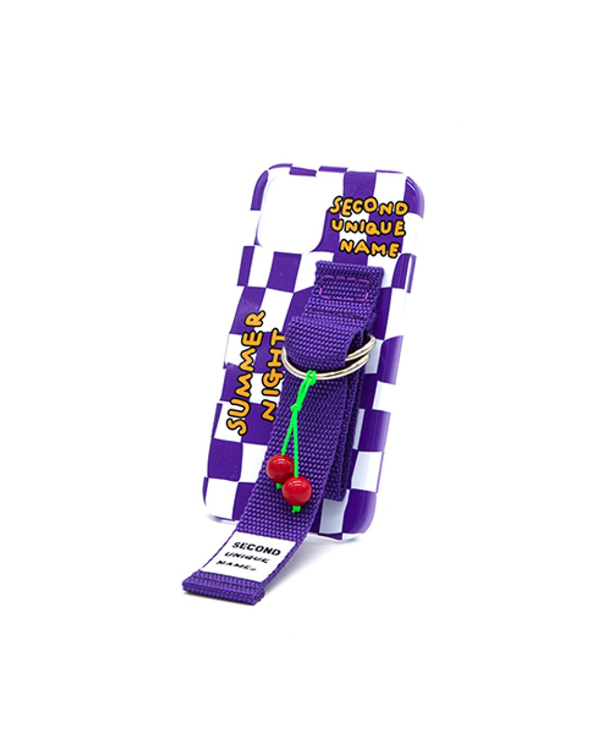 세컨드유니크네임(SECOND UNIQUE NAME) SUN CASE CHECKER BOARD PURPLE