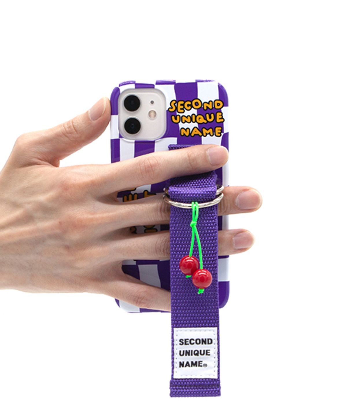 세컨드유니크네임(SECOND UNIQUE NAME) SUN CASE CHECKER BOARD PURPLE