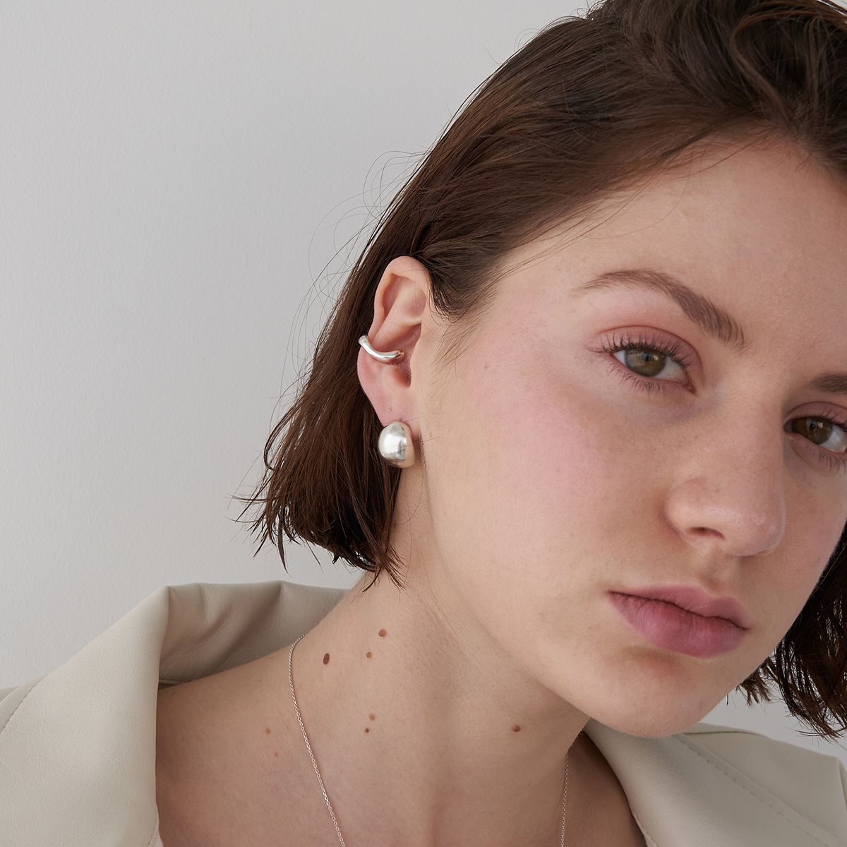 스틸 인스턴트(STILL INSTANT) Flection & Connection - E17 - Ear Cuff (Silver)