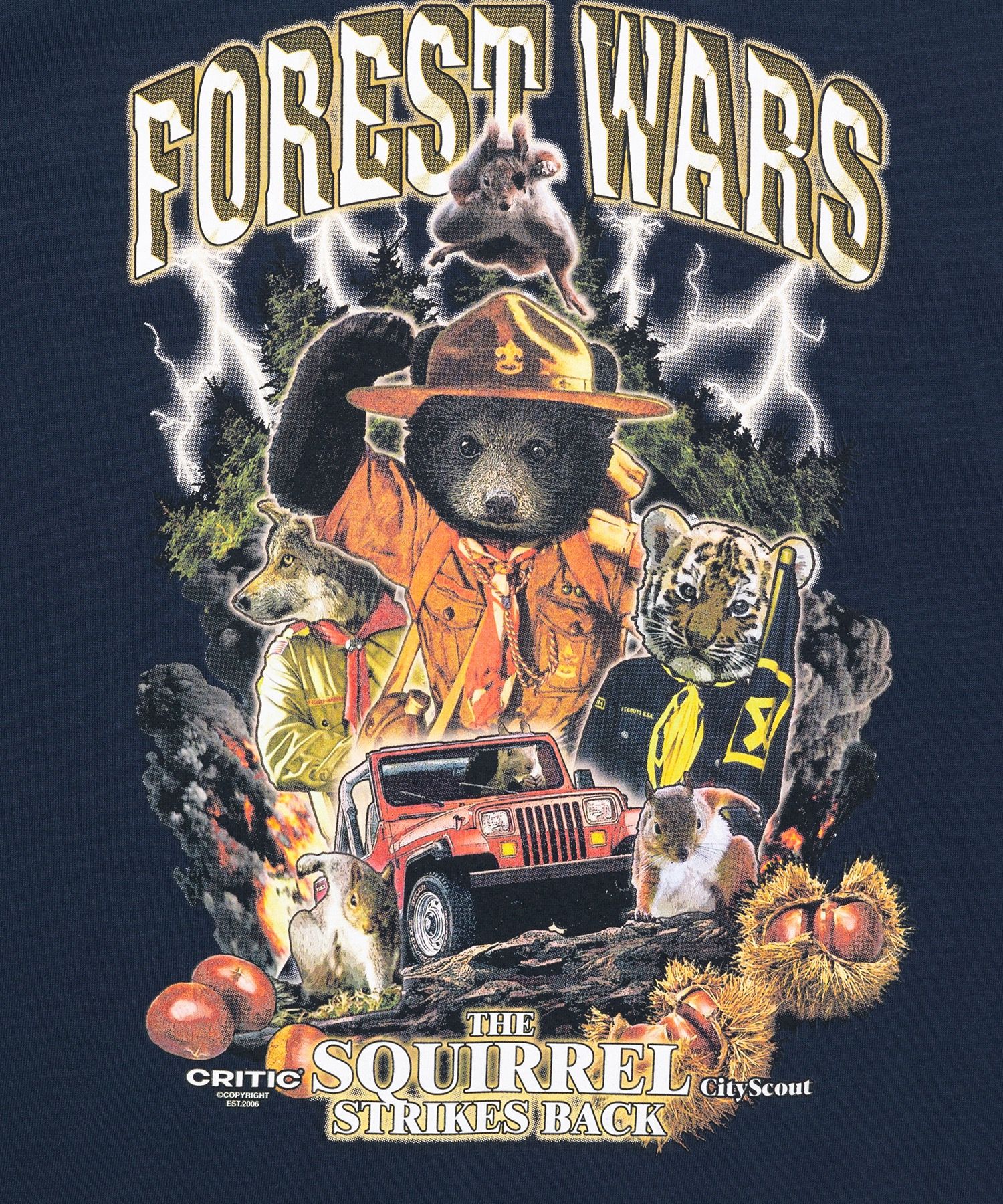 [CRITIC]FOREST WARS Short Sleeve T-Shirt/追跡付 CRITIC]FOREST WARS Short Sleeve T-Shirt/追跡付 (CRITIC/T